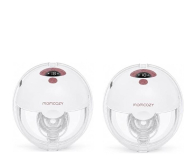 Laktator MOMCOZY Laktator M5 SMART, muszlowy, bezprzewodowy, podwójny, czerwo